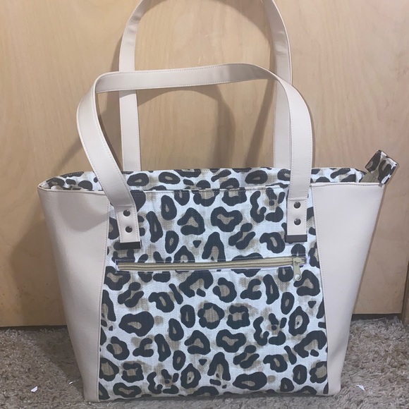 Homemade Leopard Print Everyday Tote Bag Purse - Picture 1 of 5